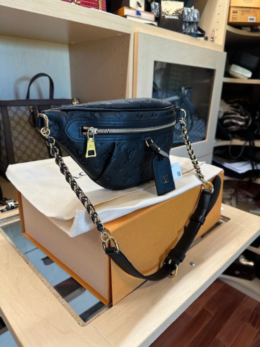 Louis Vuitton Black LV Monogram High Rise PM Brand New in Box